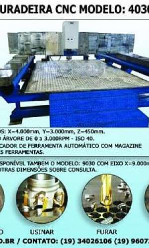 Furadeira cnc industrial