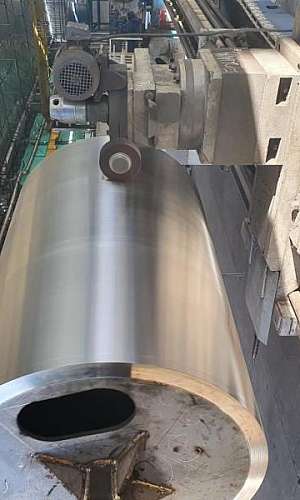 Usinagem de cilindros para indústria têxtil